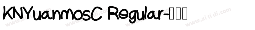 KNYuanmosC Regular字体转换